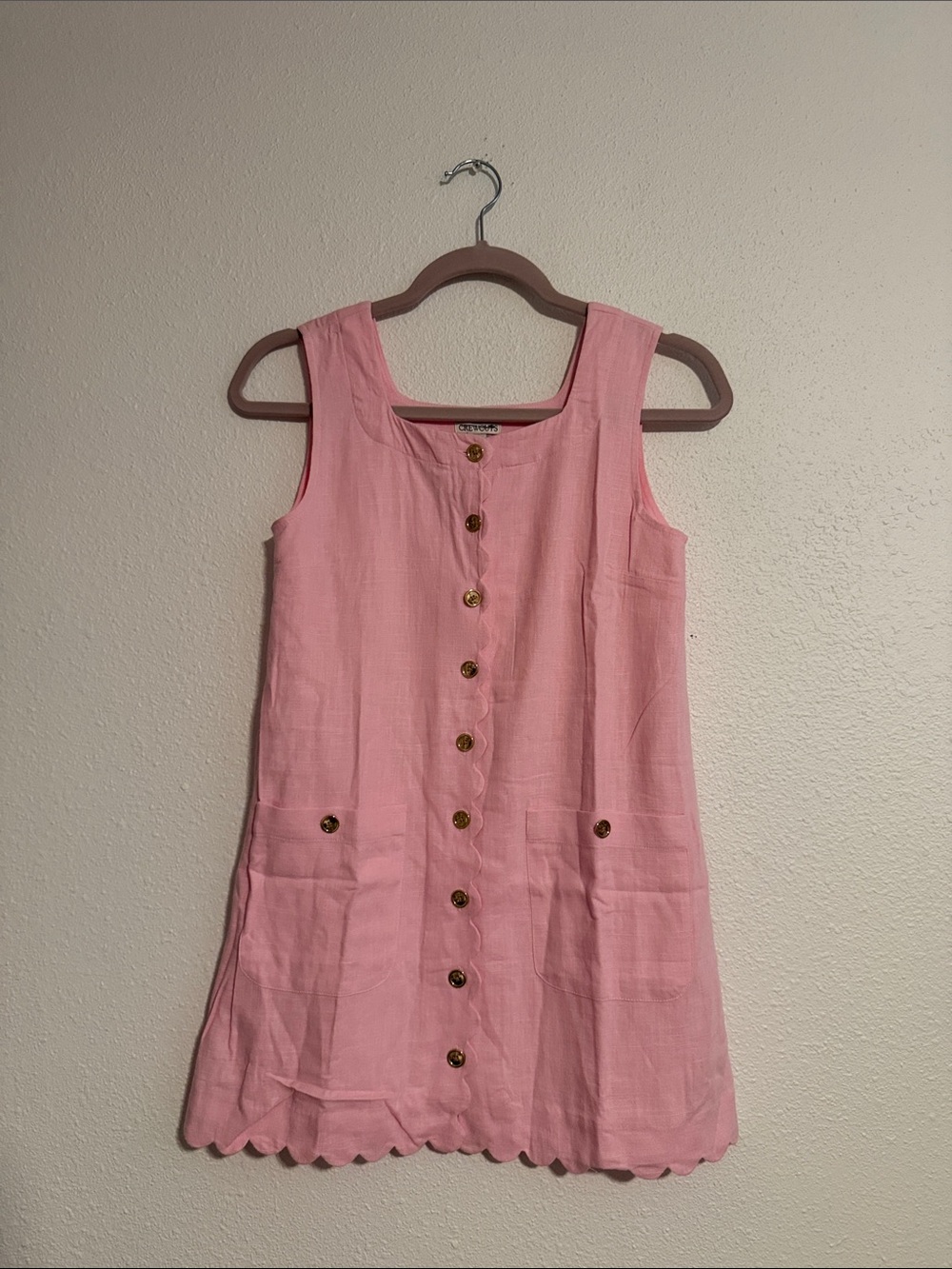 Crewcuts Girls' Claudia Dress in Linen Blend